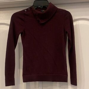 Brooks Brothers Deep Burgundy Cowl Neck Sweater.
